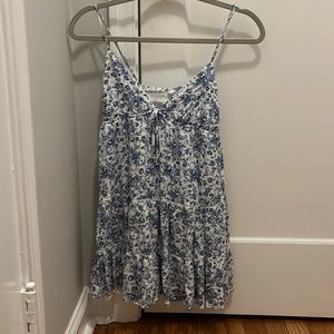Garage Cara Crochet Trim Tiered Dress